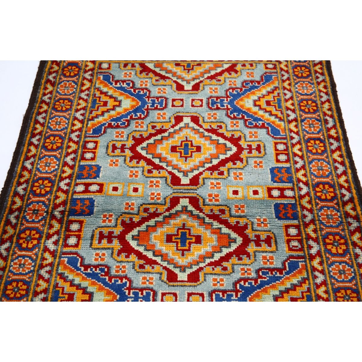 Revival 3x5 Handmade Double Knotted Washable Wool Rug - Colorful