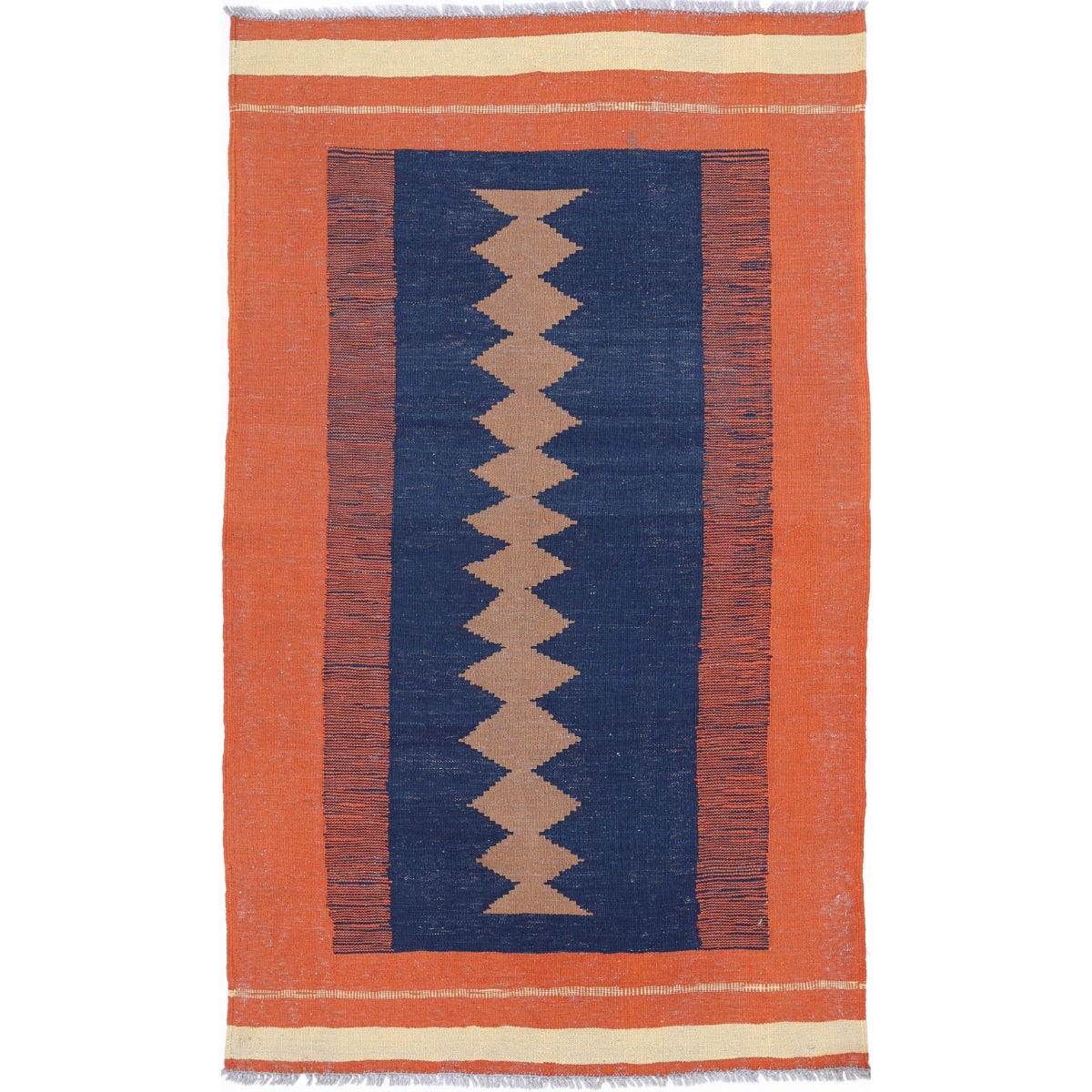 Kafkaas 3x5 Hand Woven Washable Wool Rug - Colorful