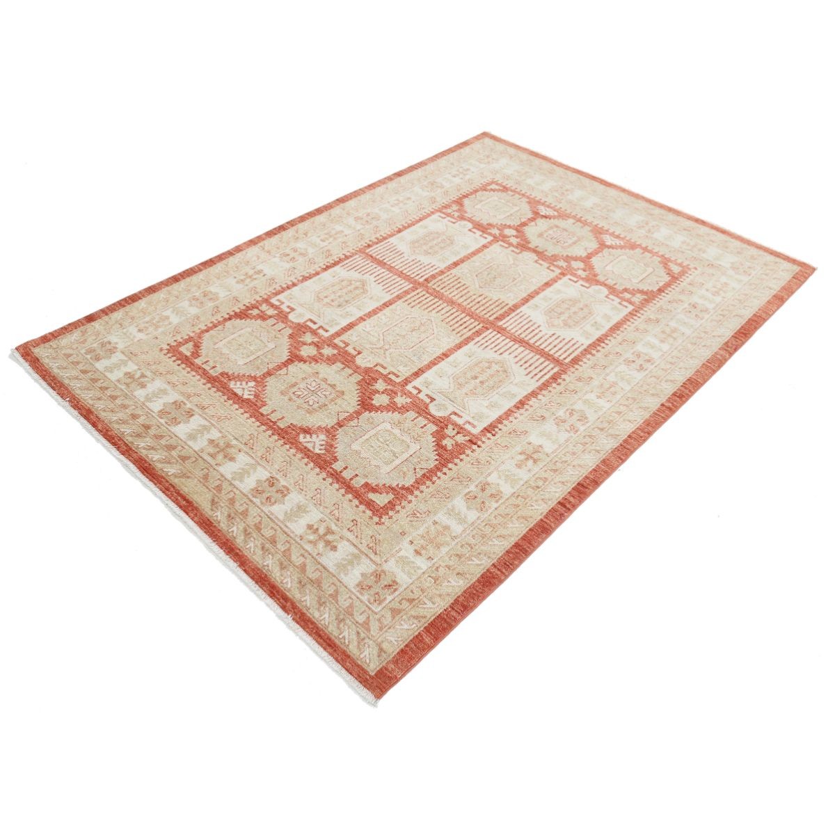 Ziegler 5x7 Handmade Double Knotted Washable Wool Rug - Colorful