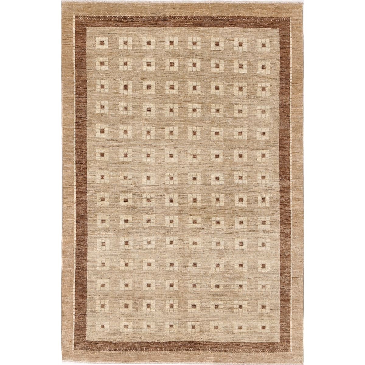 Modcar 6x9 Handmade Double Knotted Washable Wool Rug - Colorful