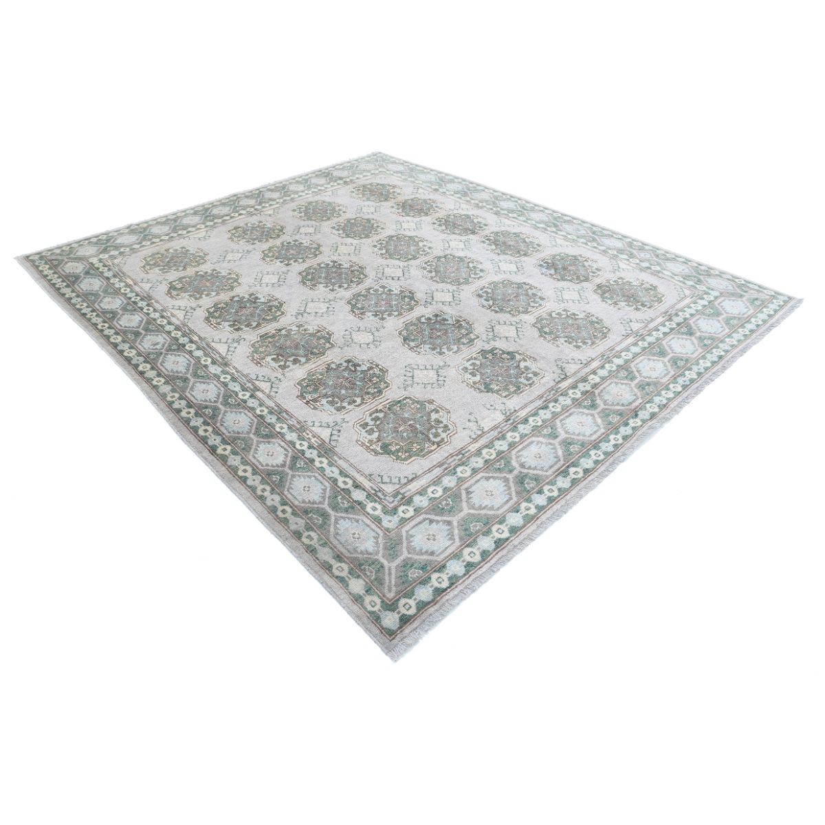 Revival 8x10 Handmade Double Knotted Washable Wool Rug - Colorful