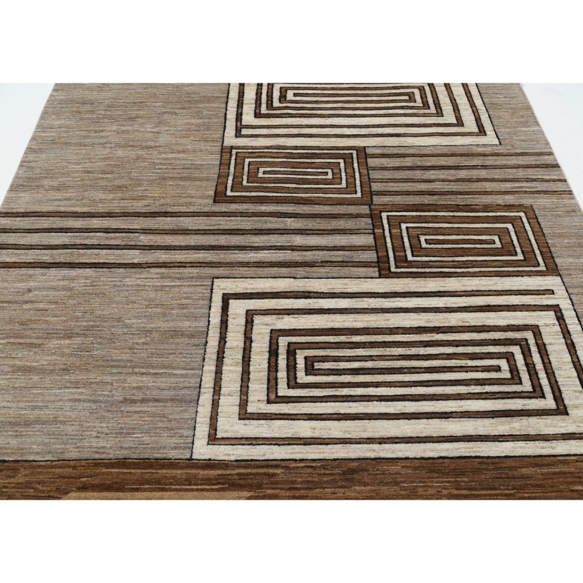 Modcar 7x10 Handmade Double Knotted Washable Wool Rug - Colorful