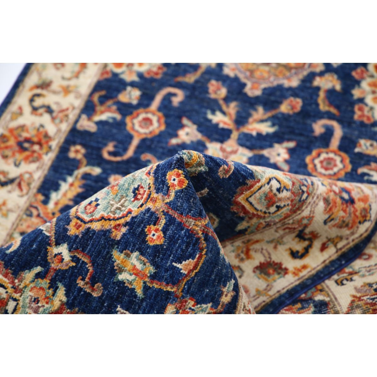 Ziegler 3x8 Handmade Double Knotted Washable Wool Runner - Colorful
