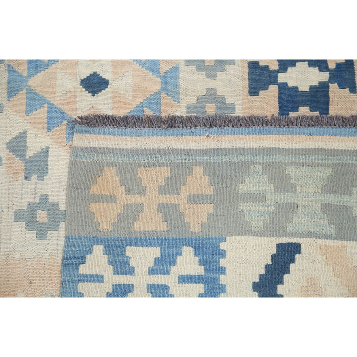 Kafkaas 5x7 Hand Woven Washable Wool Rug - Soft Hues