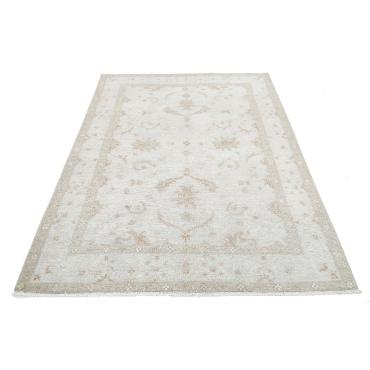 Serenity 5x7 Handmade Double Knotted Washable Wool Rug - Soft Hues