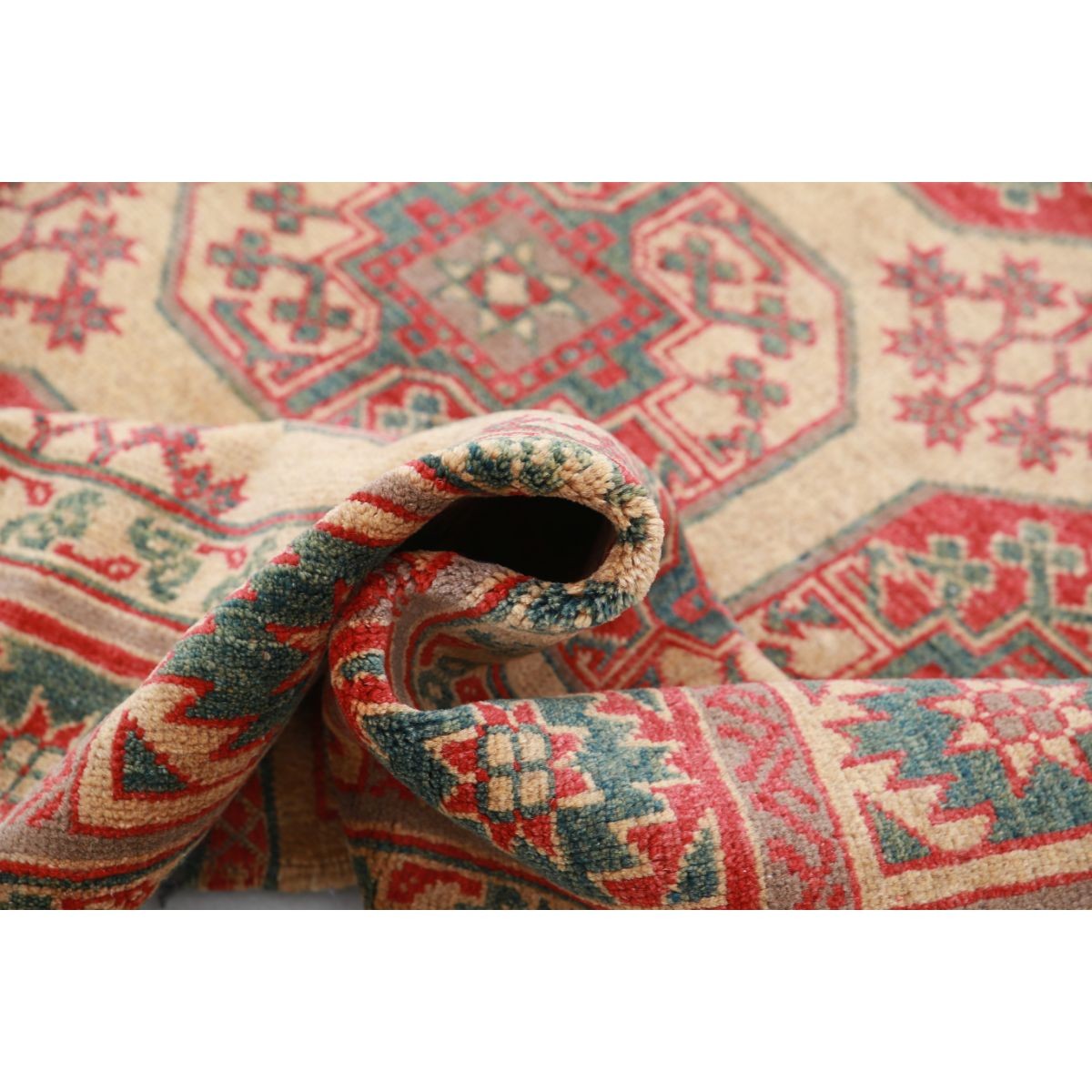Revival 7x10 Handmade Double Knotted Washable Wool Rug - Colorful