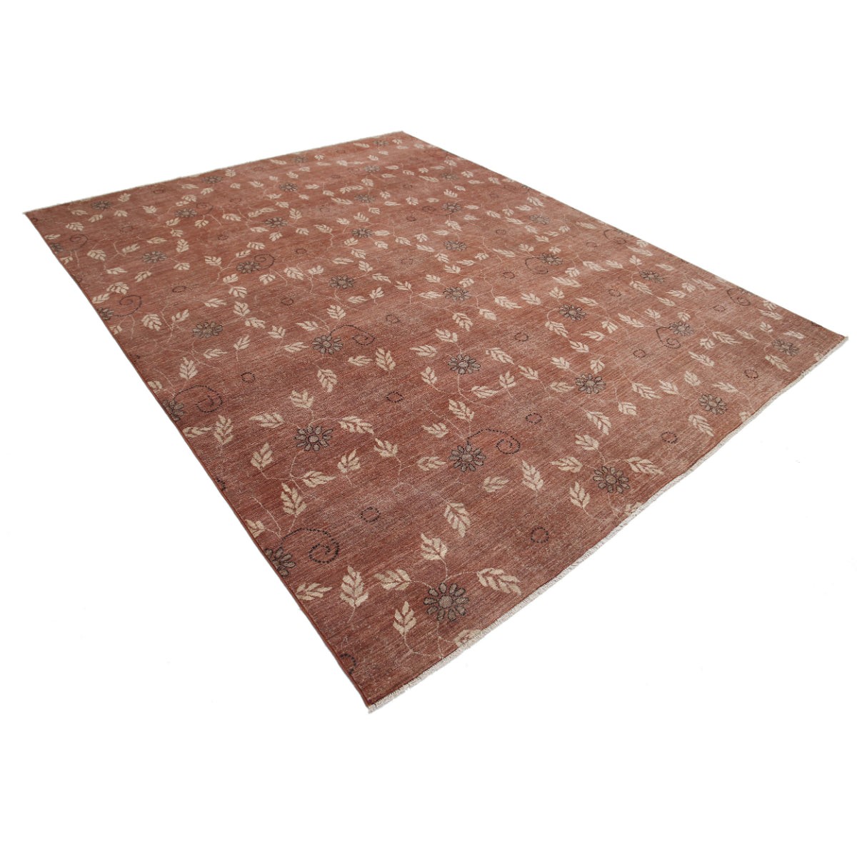 Modcar 8x10 Handmade Double Knotted Washable Wool Rug - Colorful