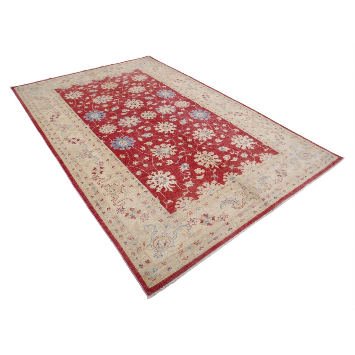 Ziegler 6x10 Handmade Double Knotted Washable Wool Rug - Colorful