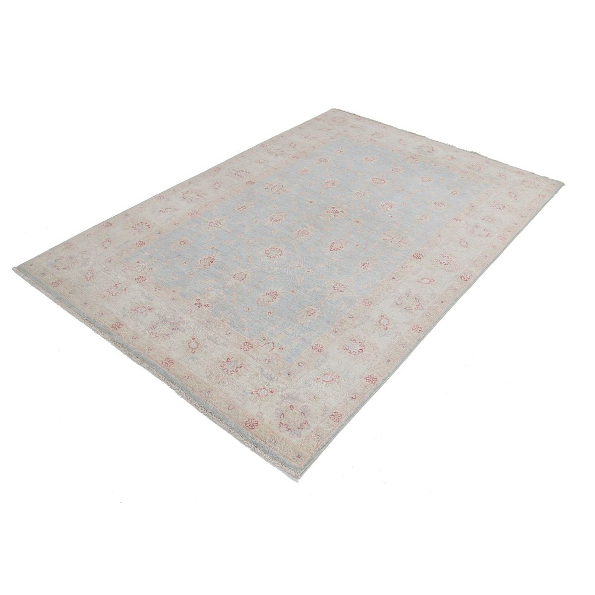 Serenity 5x7 Handmade Double Knotted Washable Wool Rug - Soft Hues