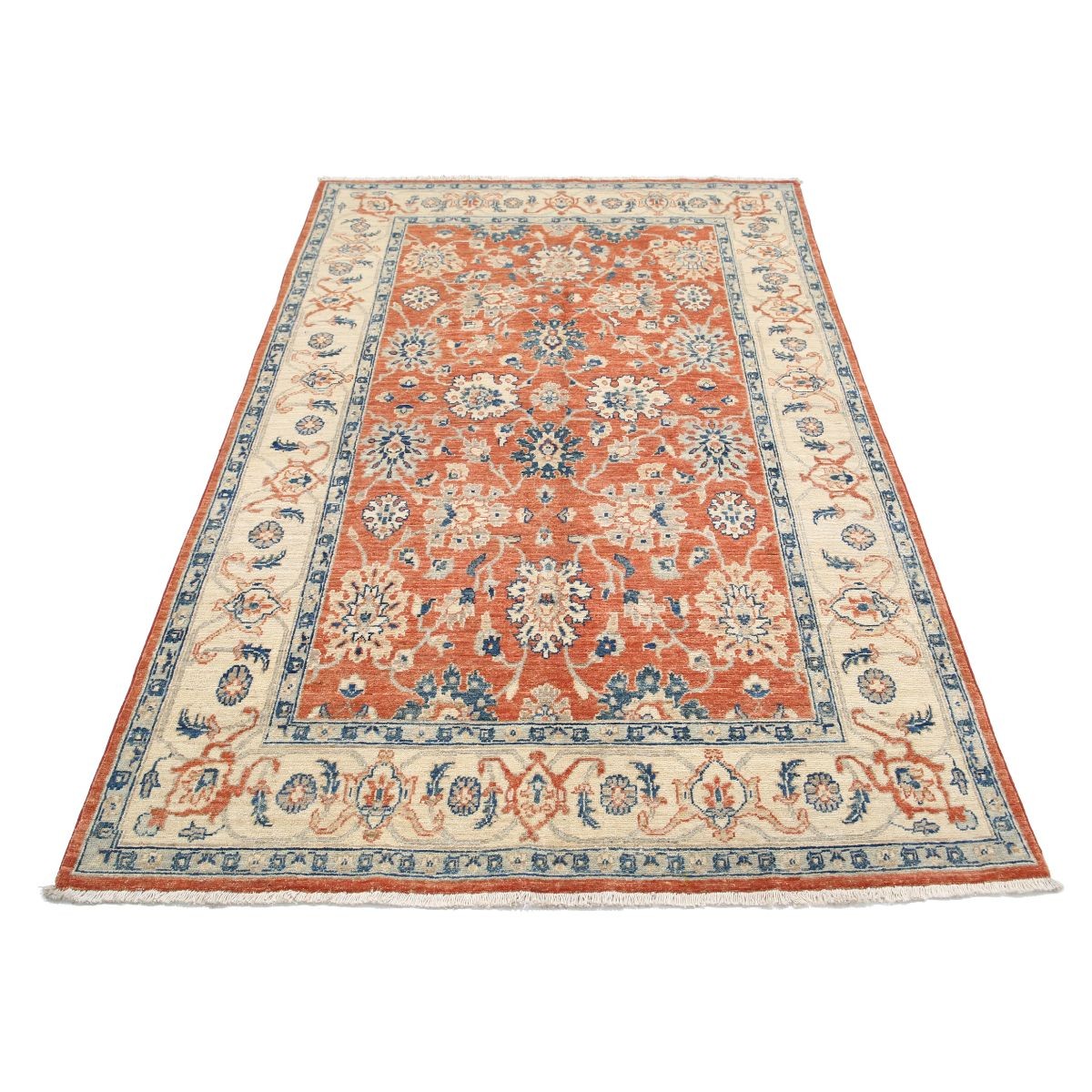 Ziegler 5x7 Handmade Double Knotted Washable Wool Rug - Soft Hues