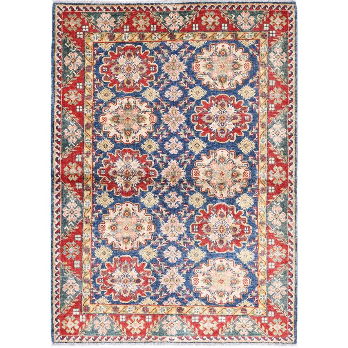 Revival 3x5 Handmade Double Knotted Washable Wool Rug - Colorful