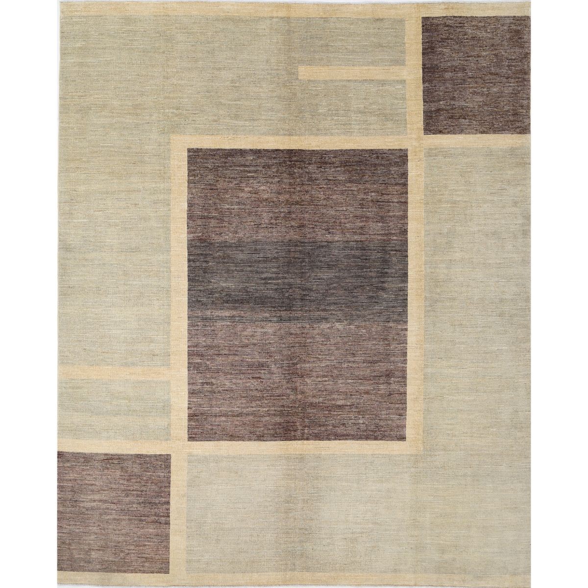 Modcar 8x10 Handmade Double Knotted Washable Wool Rug - Colorful
