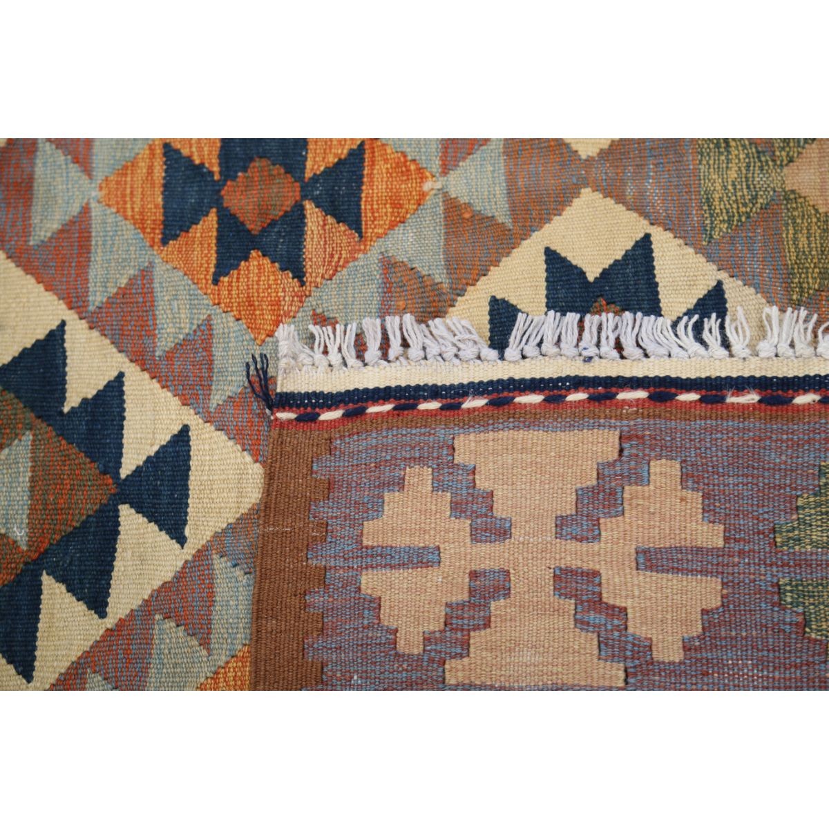 Kafkaas 5x7 Hand Woven Washable Wool Rug - Colorful