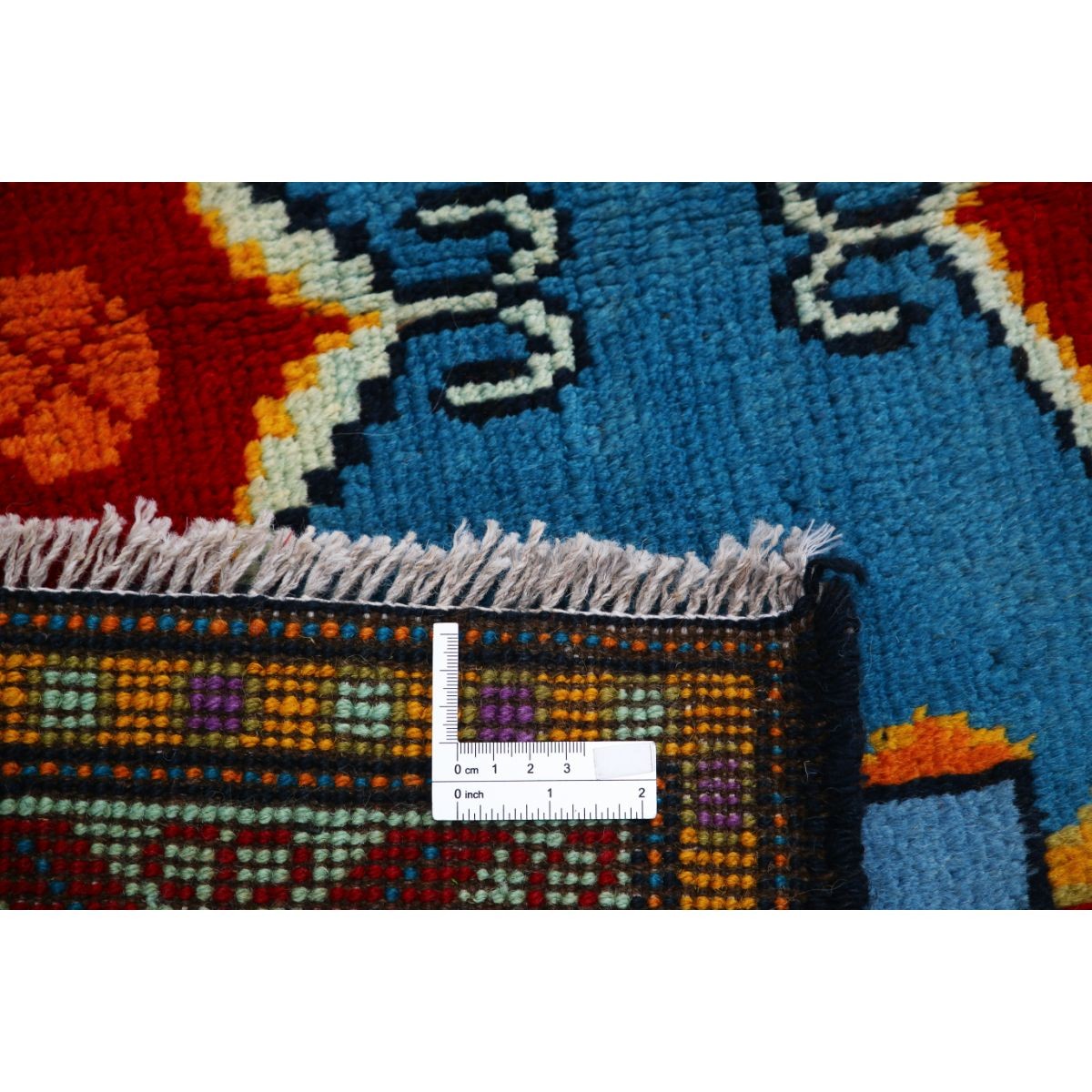 Revival 6x8 Handmade Double Knotted Washable Wool Rug - Colorful
