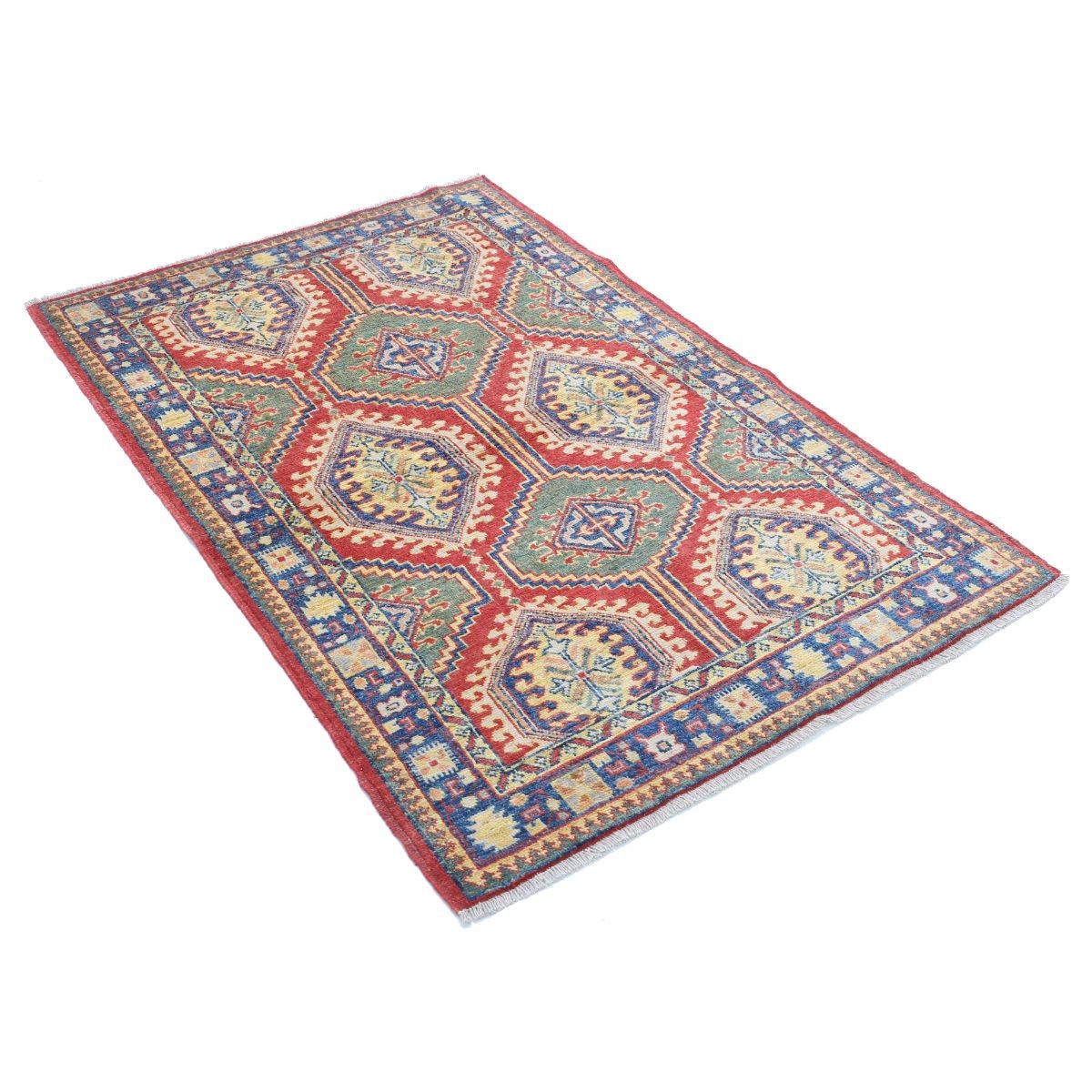 Revival 3x5 Handmade Double Knotted Washable Wool Rug - Colorful