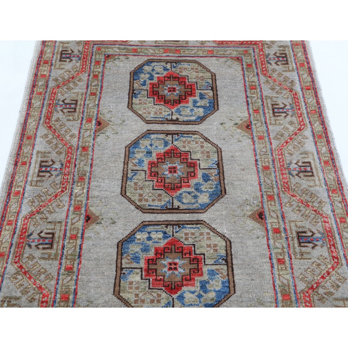 Revival 3x5 Handmade Double Knotted Washable Wool Rug - Colorful
