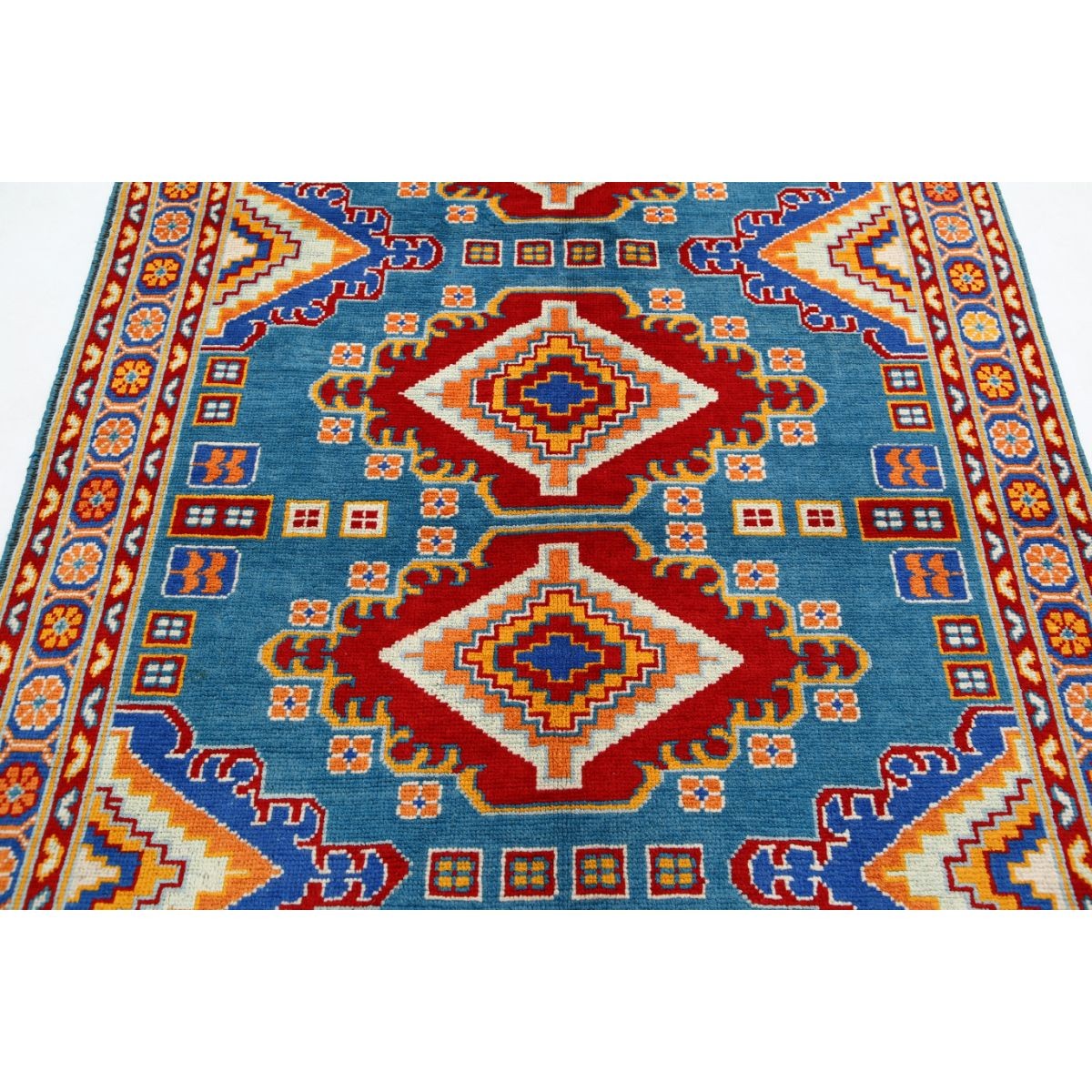 Revival 5x7 Handmade Double Knotted Washable Wool Rug - Colorful