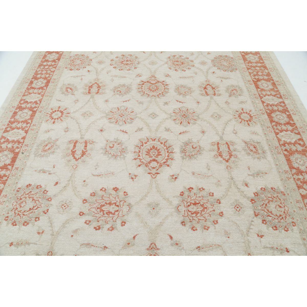 Serenity 8x10 Handmade Double Knotted Washable Wool Rug - Colorful