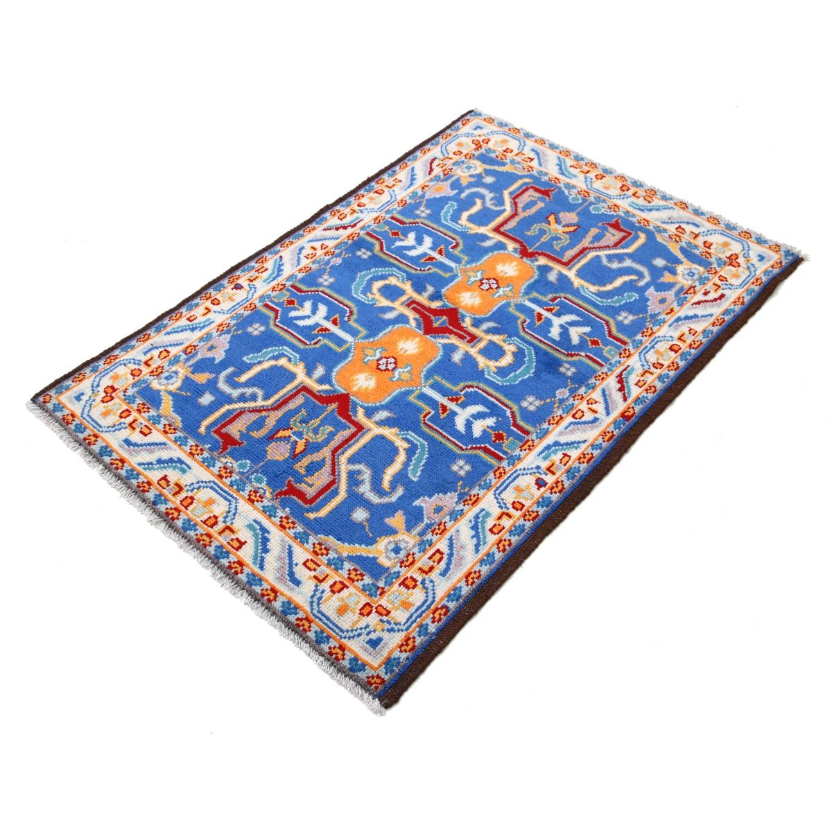 Revival 3x5 Handmade Double Knotted Washable Wool Rug - Colorful