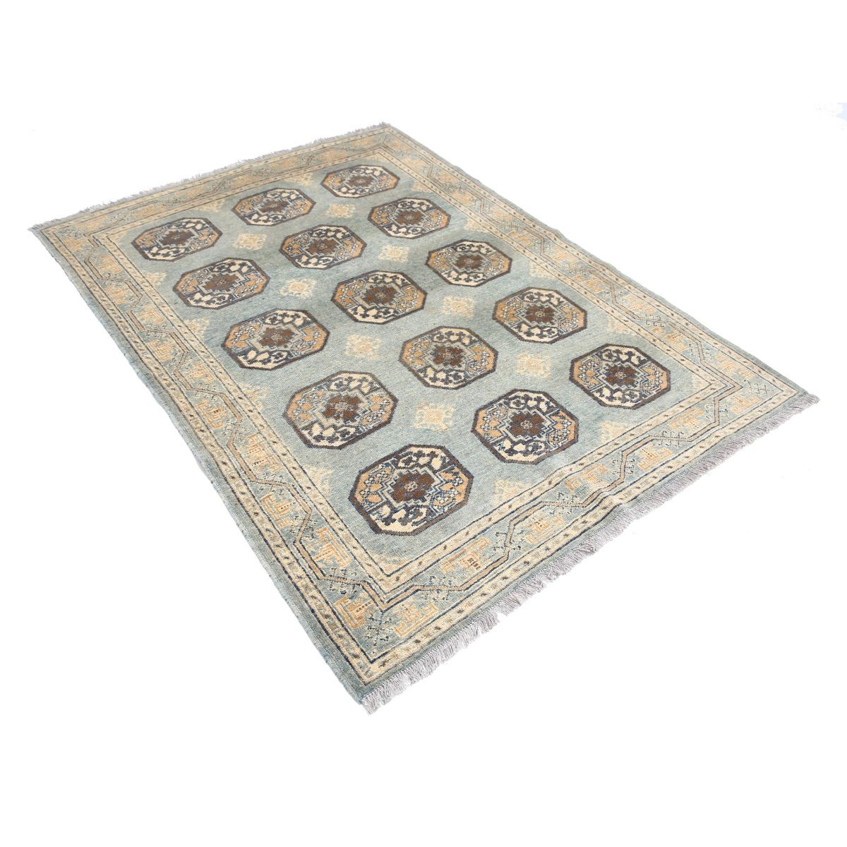 Revival 5x7 Handmade Double Knotted Washable Wool Rug - Colorful