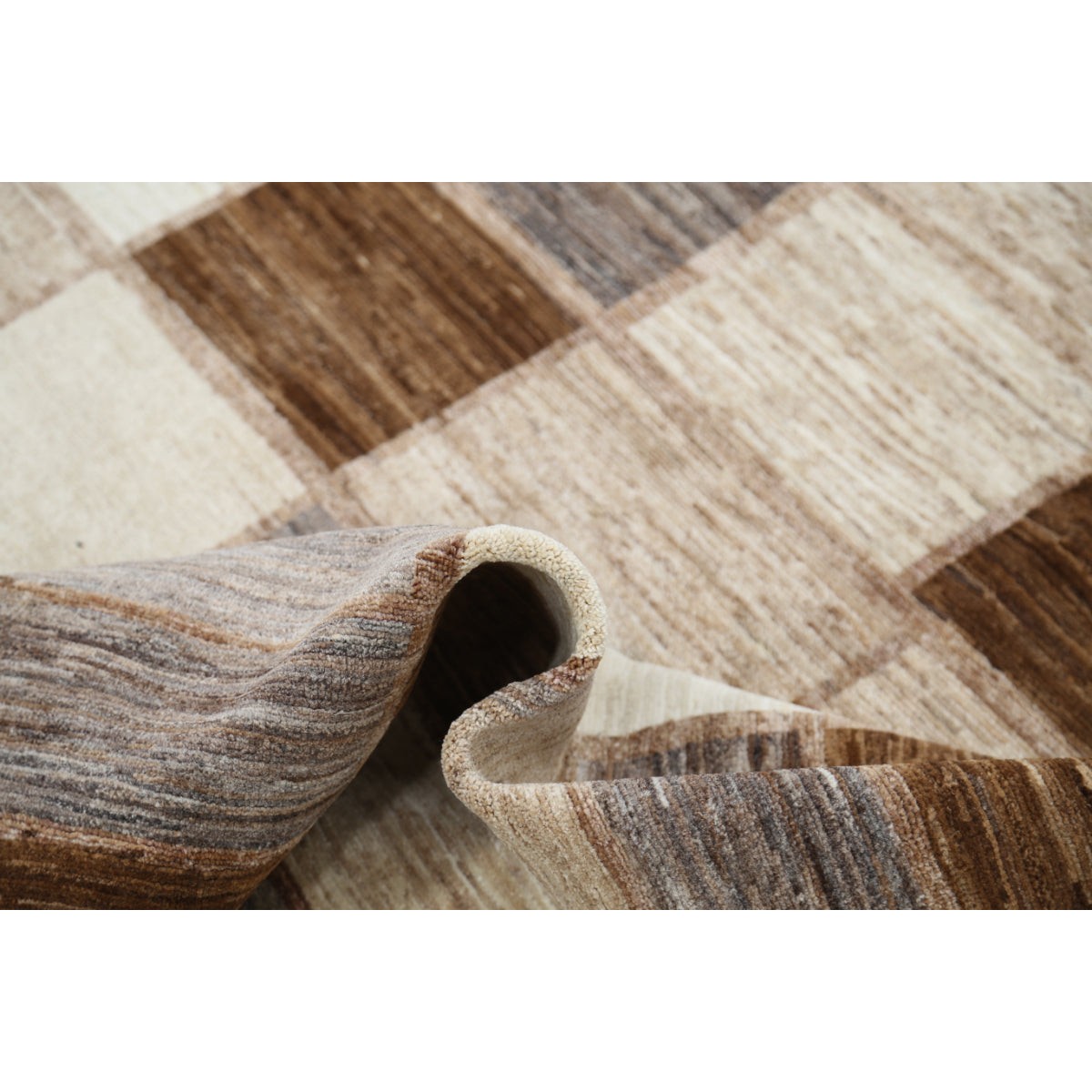 Modcar 5x7 Handmade Double Knotted Washable Wool Rug - Colorful