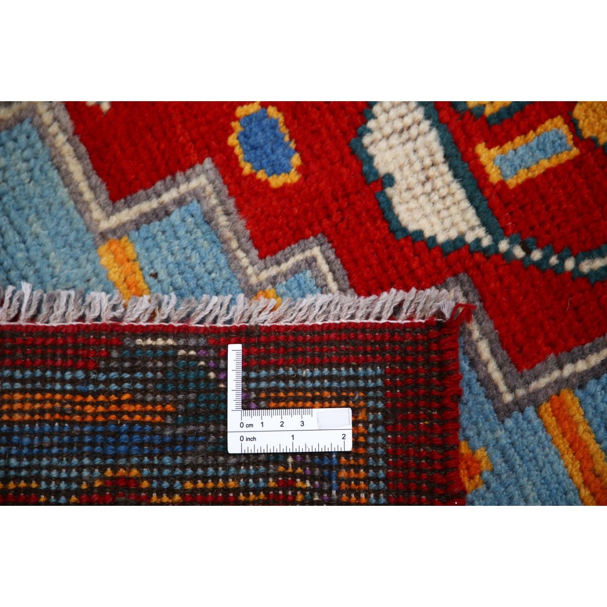 Revival 6x8 Handmade Double Knotted Washable Wool Rug - Colorful