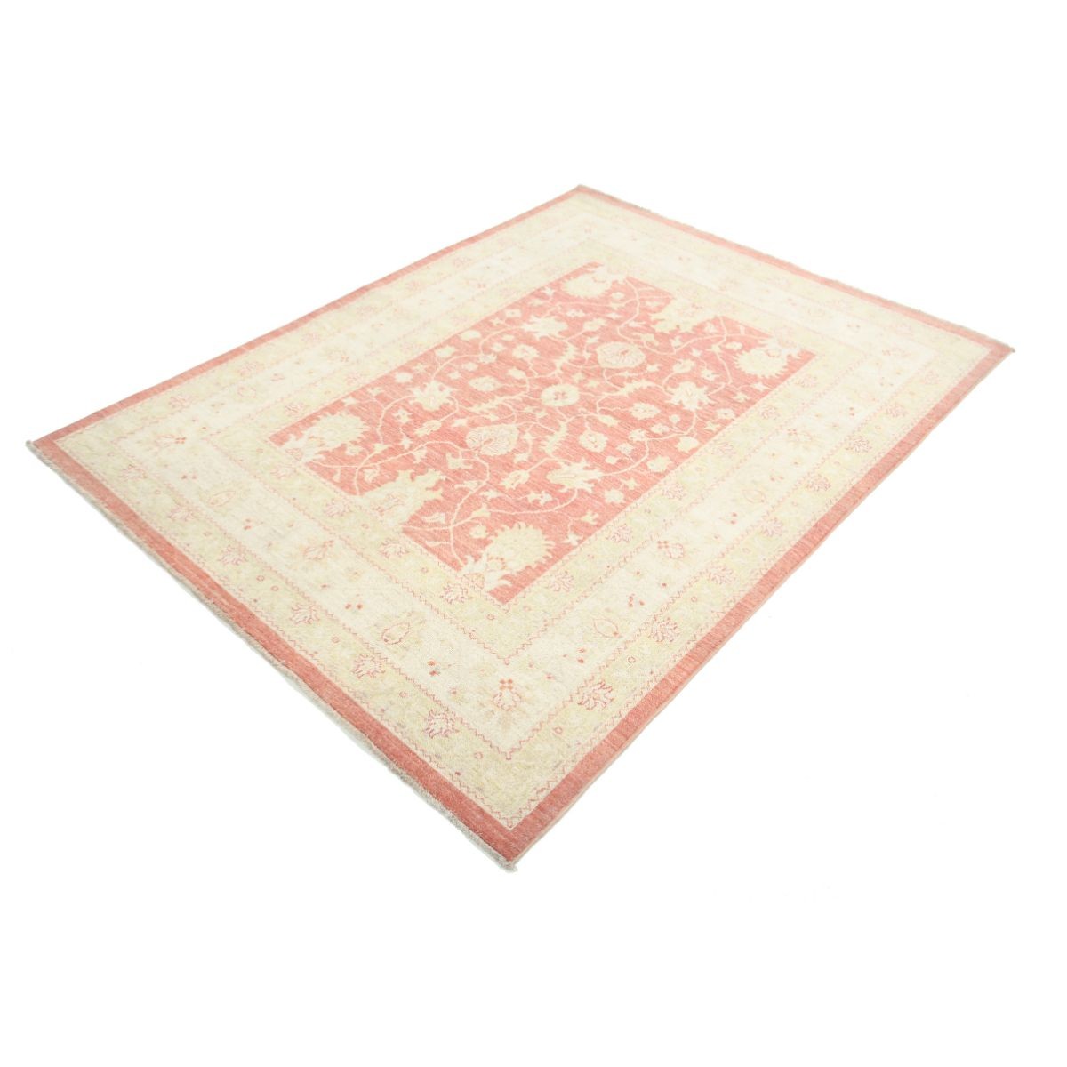 Ziegler 5x6 Handmade Double Knotted Washable Wool Rug - Soft Hues