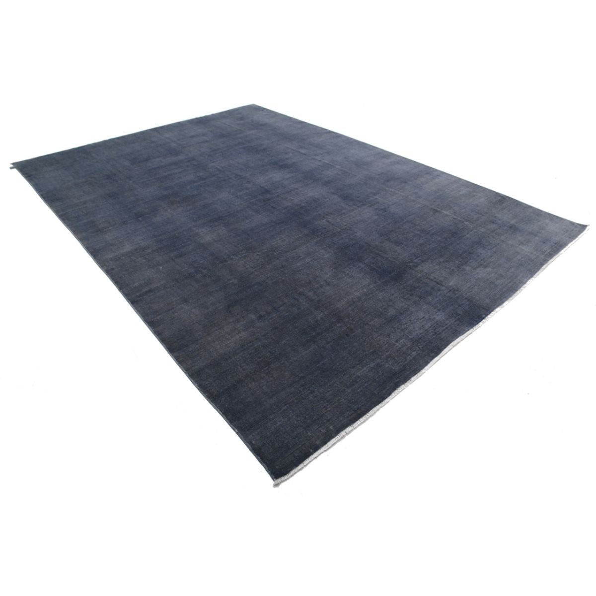 Fine 9x12 Handmade Double Knotted Washable Wool Rug - Monochormatic