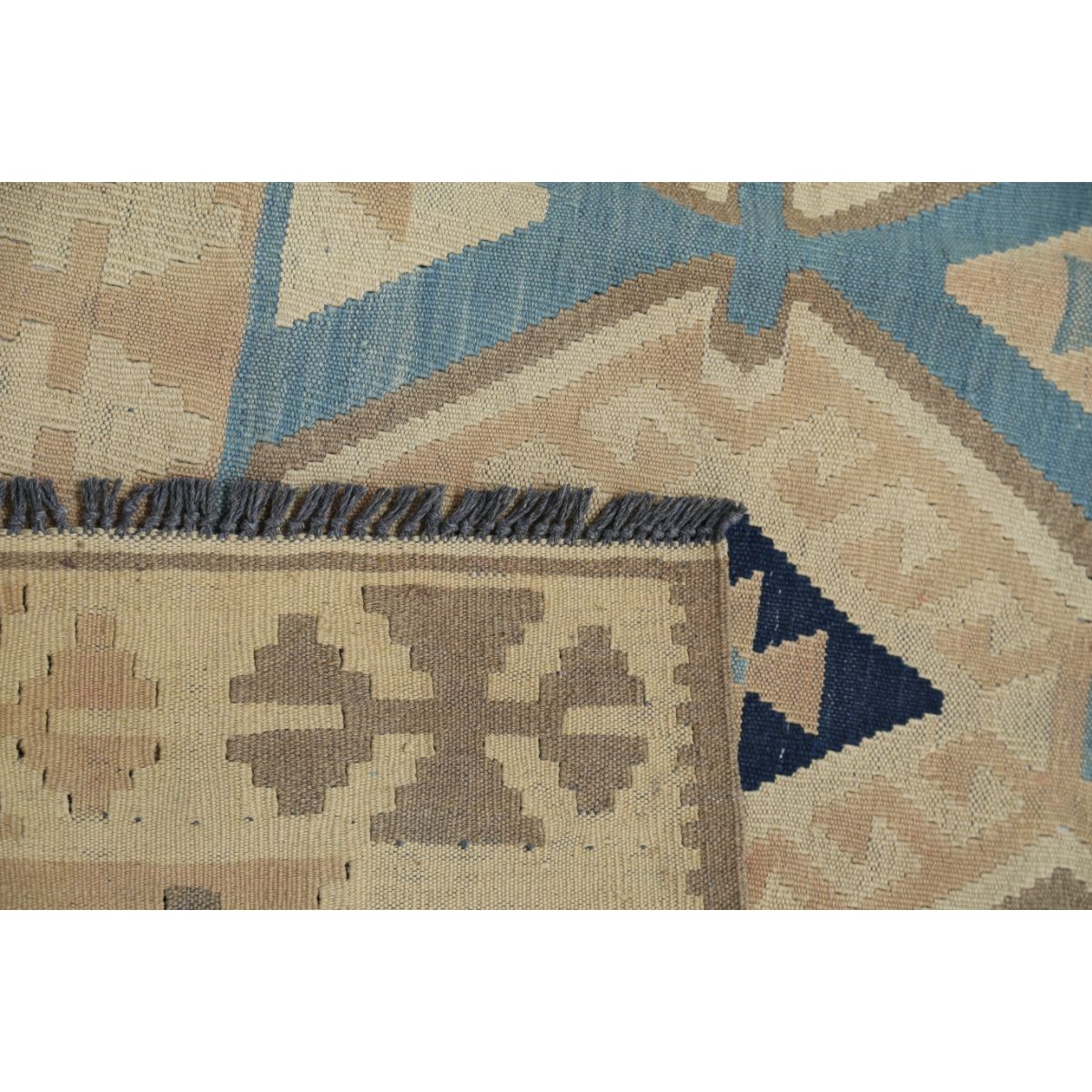 Kafkaas 5x7 Hand Woven Washable Wool Rug - Soft Hues