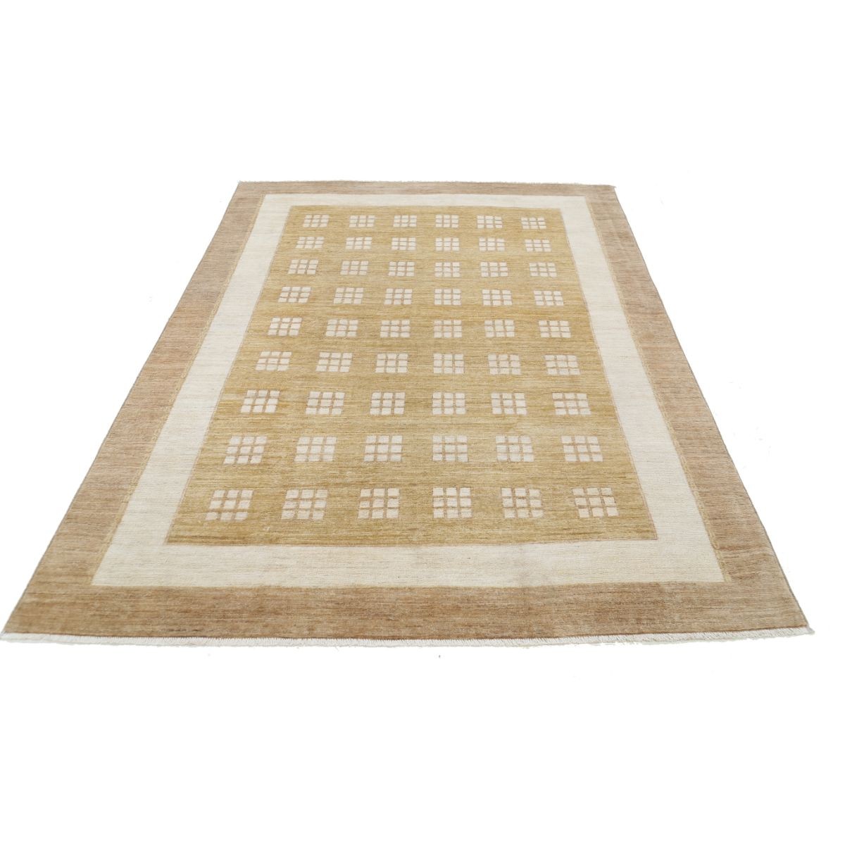 Modcar 6x8 Handmade Double Knotted Washable Wool Rug - Colorful