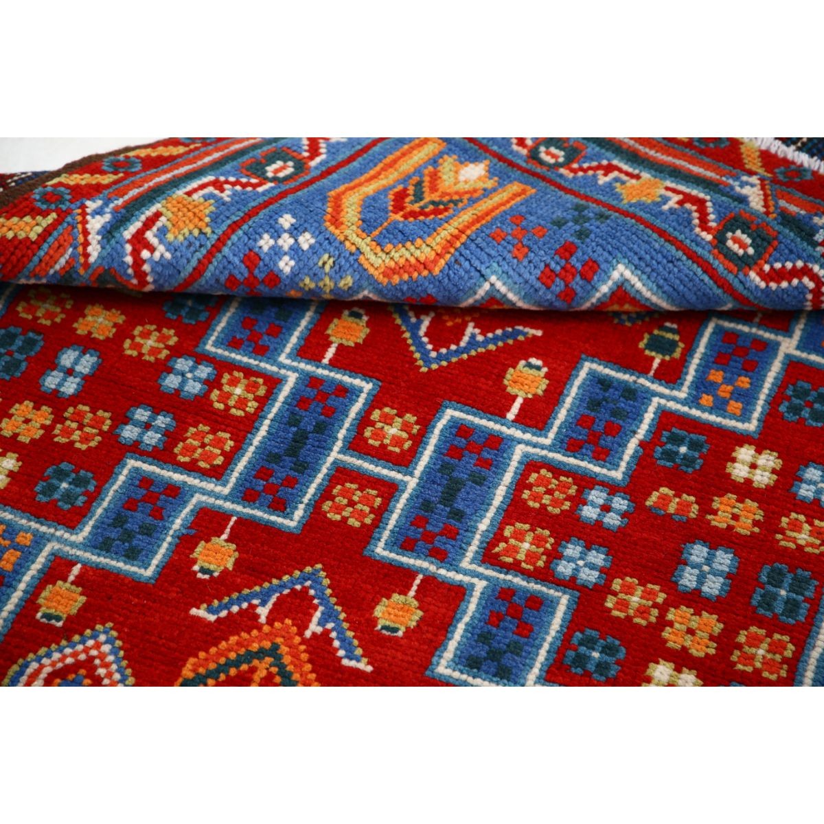 Revival 3x5 Handmade Double Knotted Washable Wool Rug - Colorful