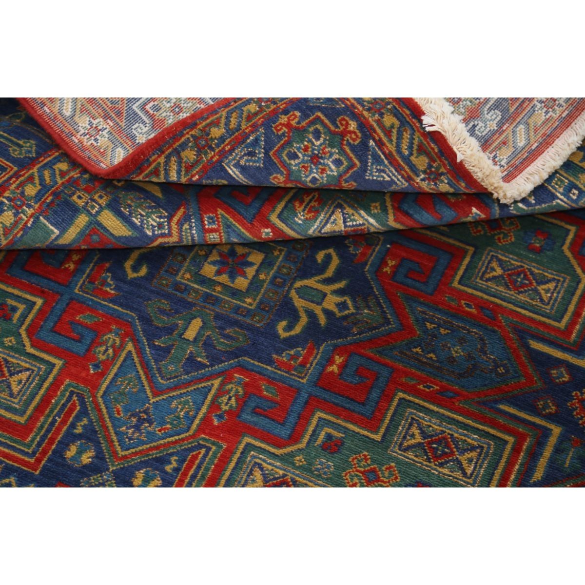 Gulshan-4'0" 4x6 Machine-Made Washable Wool Rug - Colorful