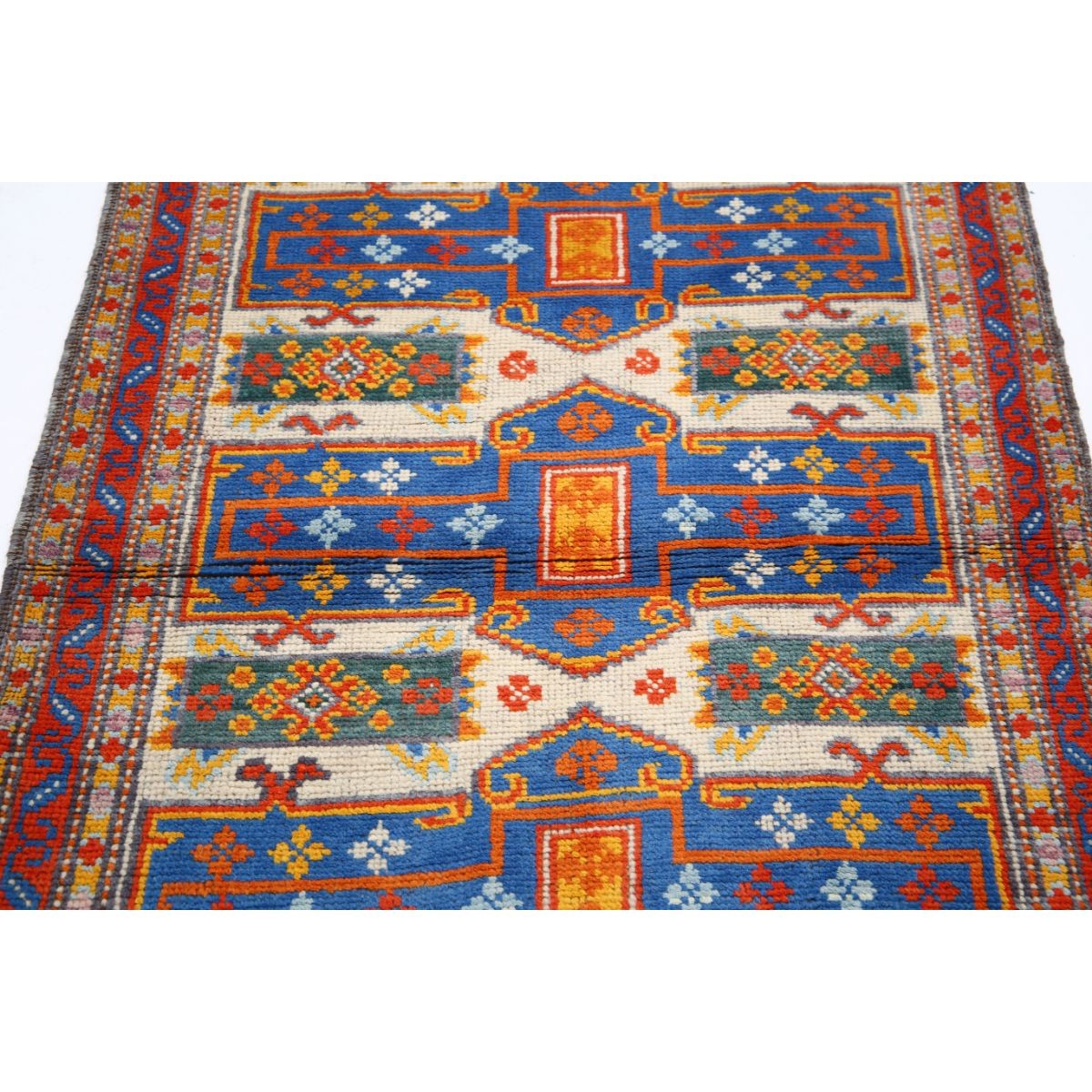 Revival 3x5 Handmade Double Knotted Washable Wool Rug - Colorful