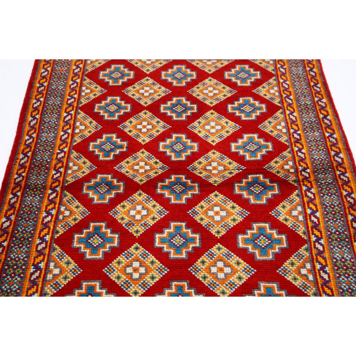Revival 3x5 Handmade Double Knotted Washable Wool Rug - Colorful
