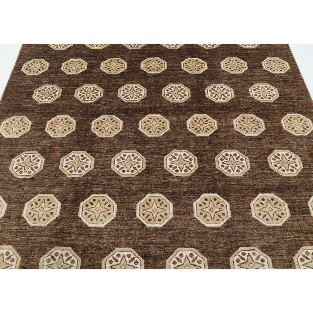 Modcar 7x8 Handmade Double Knotted Washable Wool Rug - Colorful