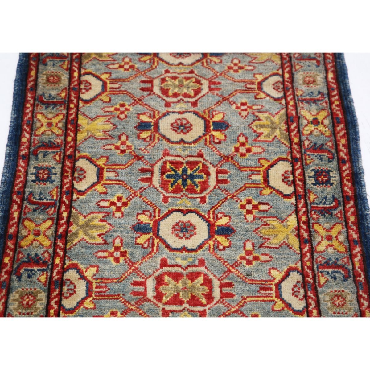 Revival 2x3 Handmade Double Knotted Washable Wool Rug - Colorful