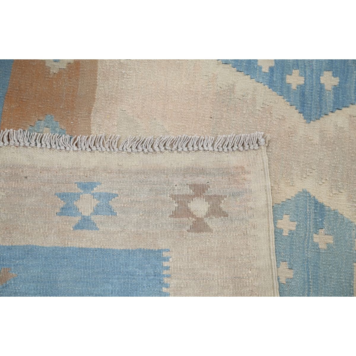 Kafkaas 5x7 Hand Woven Washable Wool Rug - Soft Hues