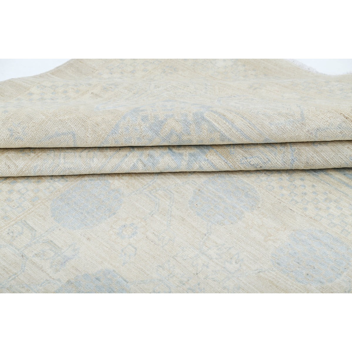 Khotan 16x32 Handmade Double Knotted Washable Wool Rug - Soft Hues