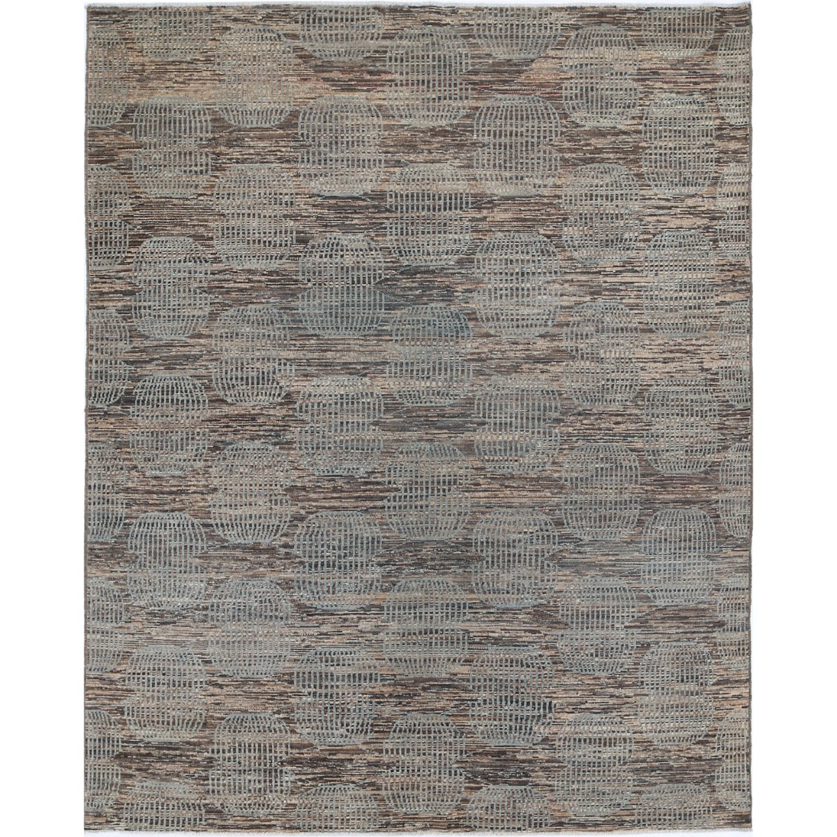 Modcar 7x8 Handmade Double Knotted Washable Wool Rug - Colorful