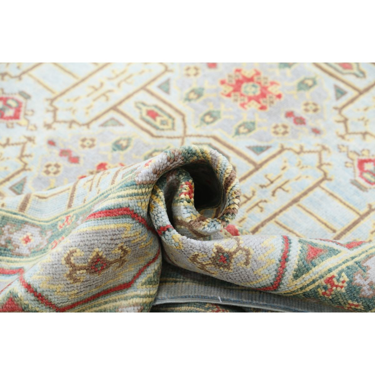 Revival 7x10 Handmade Double Knotted Washable Wool Rug - Colorful