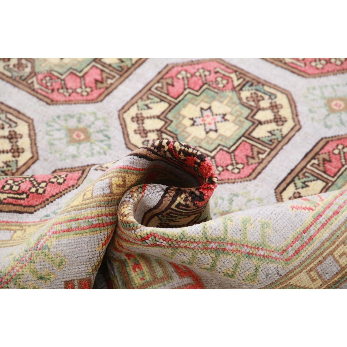 Revival 7x10 Handmade Double Knotted Washable Wool Rug - Colorful