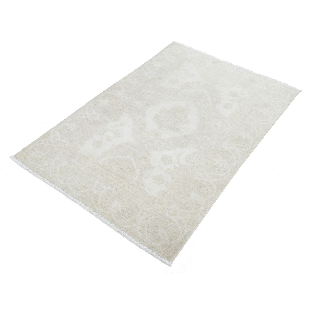 Serenity 3x6 Handmade Double Knotted Washable Wool Rug - Soft Hues
