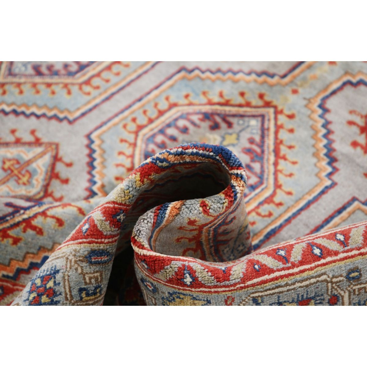 Revival 6x8 Handmade Double Knotted Washable Wool Rug - Colorful