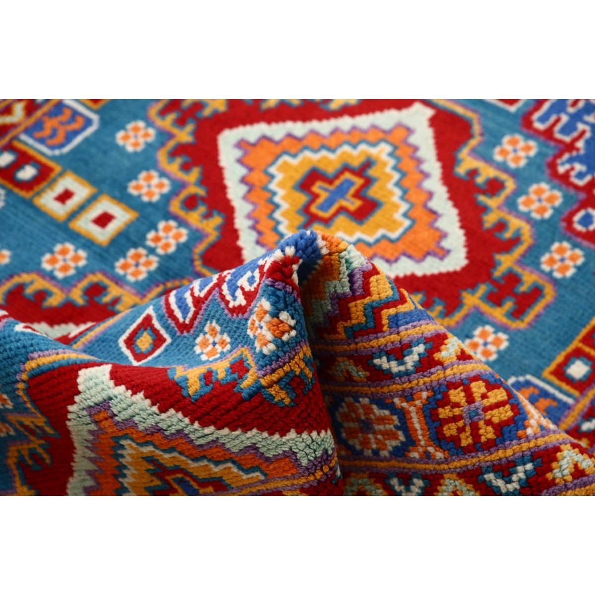 Revival 3x5 Handmade Double Knotted Washable Wool Rug - Colorful