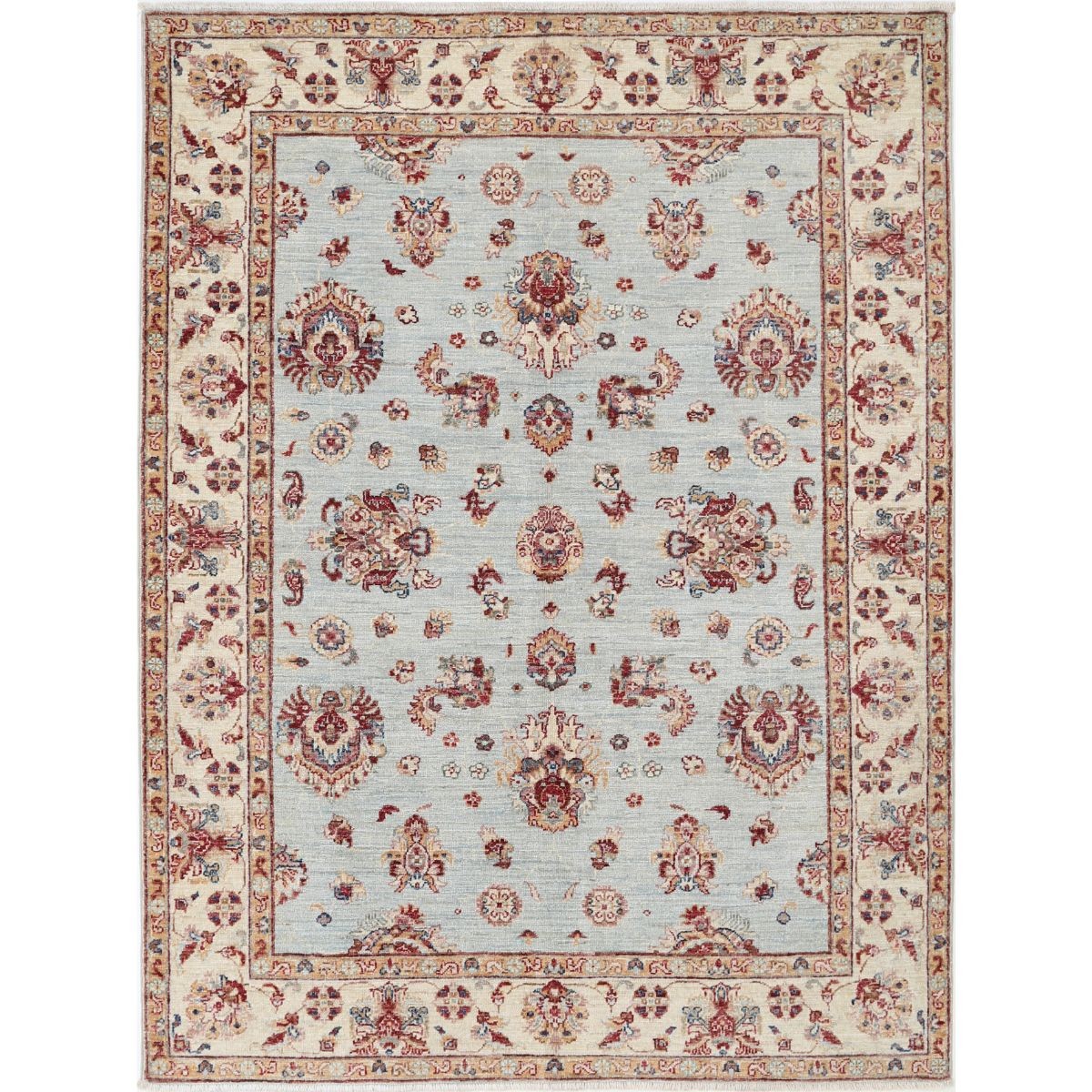 Ziegler 5x7 Handmade Double Knotted Washable Wool Rug - Colorful