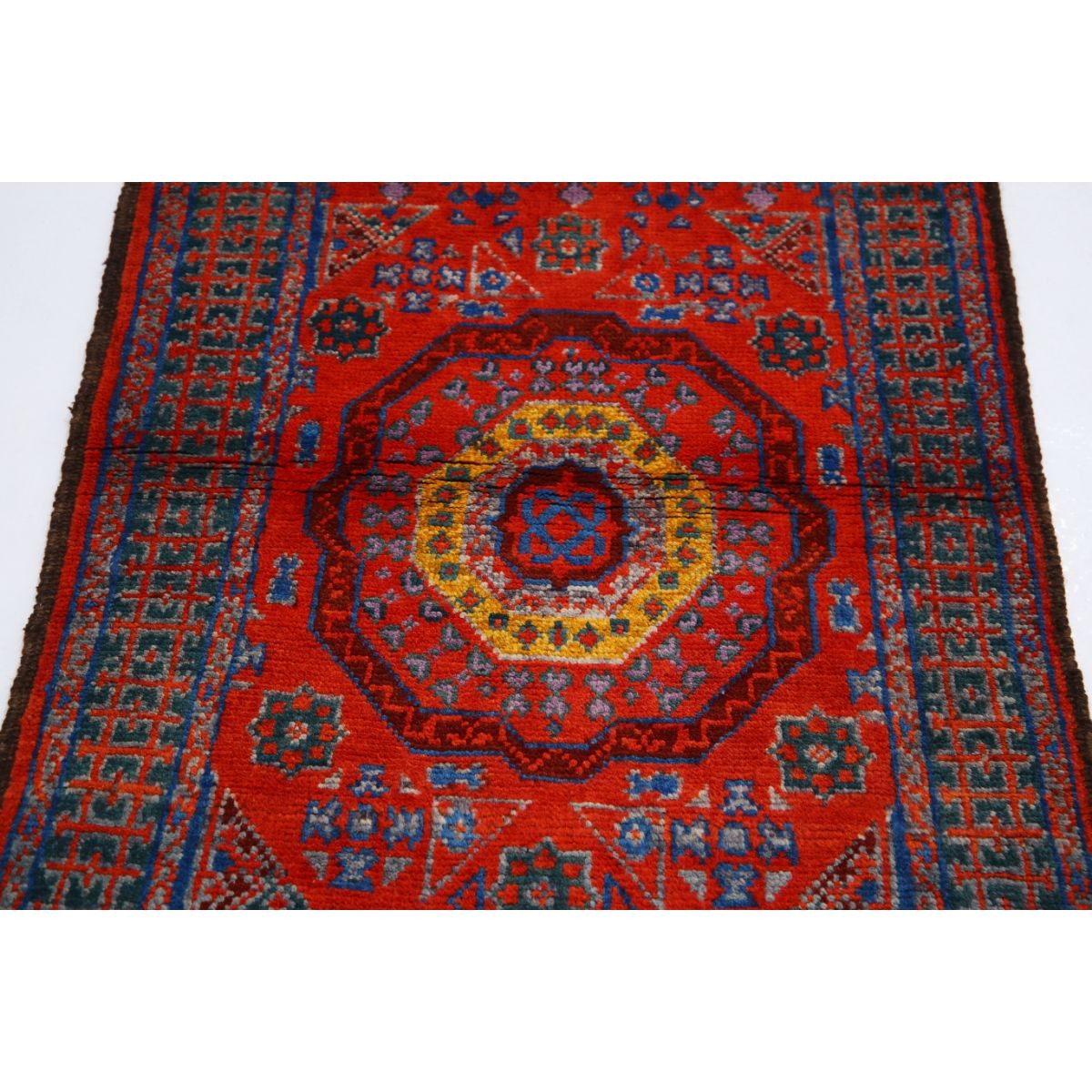Revival 3x4 Handmade Double Knotted Washable Wool Rug - Colorful