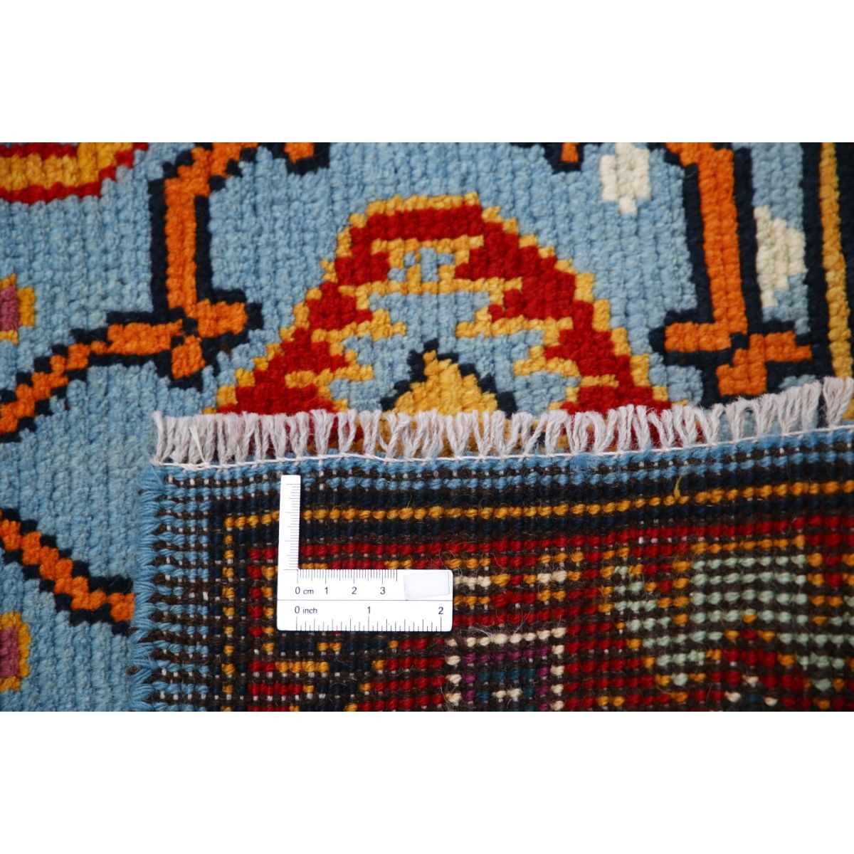 Revival 3x4 Handmade Double Knotted Washable Wool Rug - Colorful