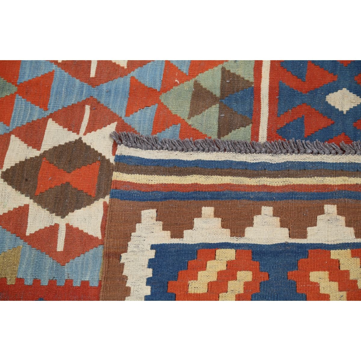 Kafkaas 5x7 Hand Woven Washable Wool Rug - Colorful