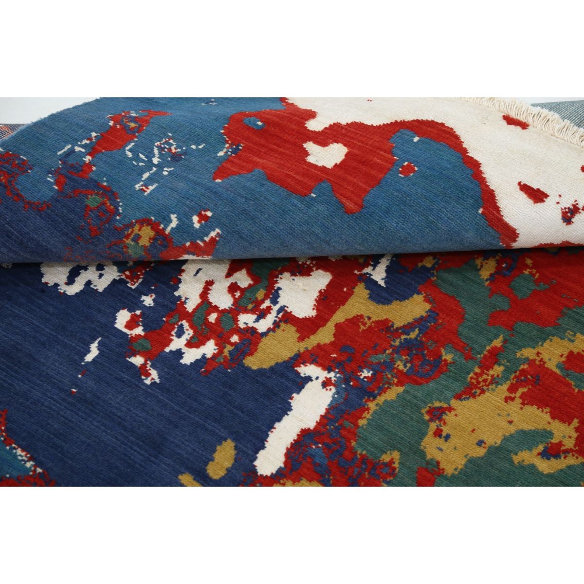 Dhanak 4x6 Machine-Made Washable Wool Rug - Colorful