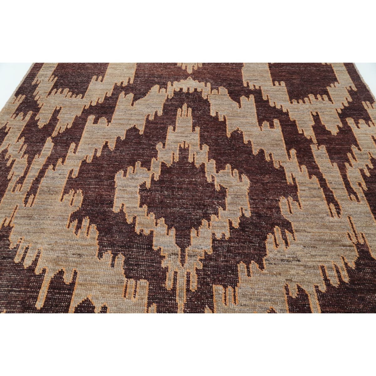 Revival 5x9 Handmade Double Knotted Washable Wool Rug - Colorful